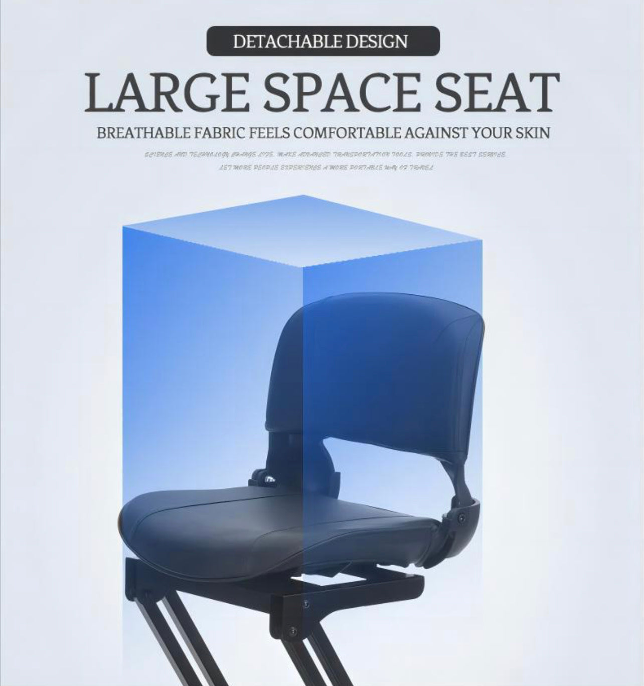 Motus - iGlide Autofold Mobility Scooter from Ineveit - Roomy Seat